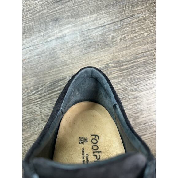 Footprints By Birkenstock Womens 38/245 US 7.5-8 Black Suede Padua Lace Shoe - Picture 16 of 16